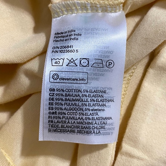 H&M Basic Yellow Crop Top - Picture 8 of 10